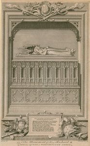 Monumentet til kong Richard II og Ann hans dronning av Hubert Francois Gravelot