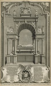Monumentet til Mary Queen of Scots av Hubert Francois Gravelot