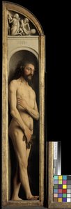 Adam, detalj fra venstre fløy av Ghent-altertavlen av Hubert & Jan van (1390 1441) Eyck