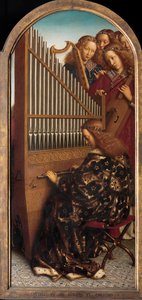 Englemusikere med St. Cecilia, fra Ghent-altertavlen