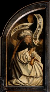 Erythraean Sibyl, fra utsiden av venstre fløy av Ghent-altertavlen