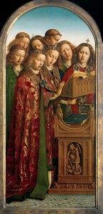 Singing Angels, fra venstre fløy av Ghent-altertavlen