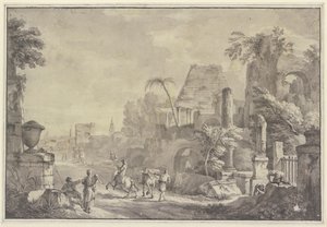 Heroisk landskap av Hubert Robert
