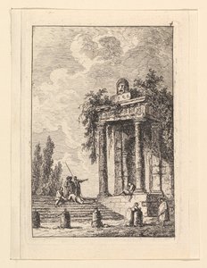 Trappen på Quatre Bornes.n.d. av Hubert Robert