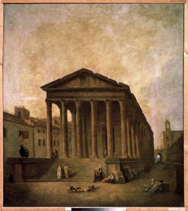 The Square House, Nimes, ca. 1780 av Hubert Robert