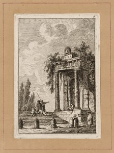 Plate fire fra Evenings in Roma av Hubert Robert