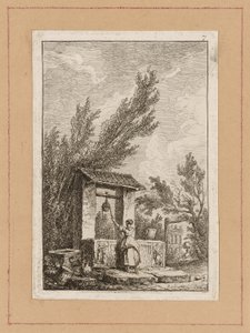 Plate syv fra Evenings in Roma av Hubert Robert