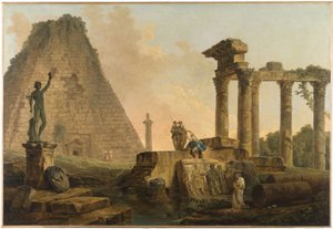 Romerske ruiner av Hubert Robert