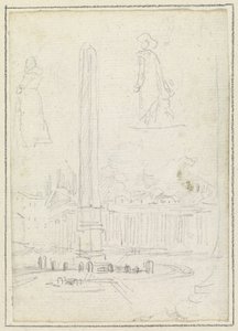 Obelisken på Petersplassen av Hubert Robert