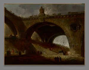 Den gamle broen av Hubert Robert