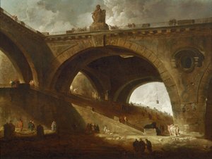 Den gamle broen av Hubert Robert