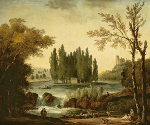 Graven til Jean-Jacques Rousseau i Ermenonville, 1802
