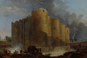Rivingen av Bastillen, 14. juli 1789 av Hubert Robert