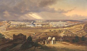 Utsikt over Jerusalem, 1847
