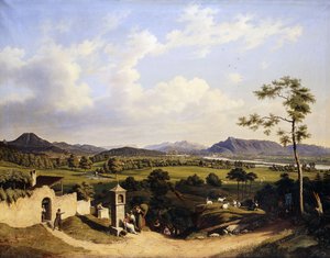Utsikt over Salzburg; Utsikt over Salzburg, 1847