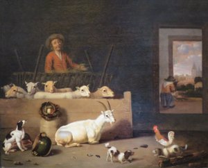 «Bonde og kveg i kvegskjul» av Hubert van Ravesteyn, Pusjkin-museet av Hubert van Ravesteyn