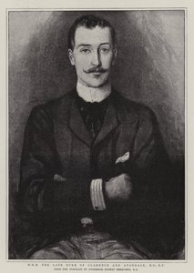 H R H den avdøde hertugen av Clarence og Avondale, KG, KP av Hubert von Herkomer