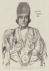 Hwfa Mon, Archdruid, president for Gorsedd ved Eisteddfod av Hubert von Herkomer