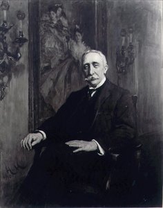 Portrett av Sir Carl Meyer (1851-1922) ca. 1910 (olje på lerret) av Hubert von Herkomer