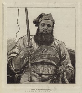 The Brewer's Drayman av Hubert von Herkomer