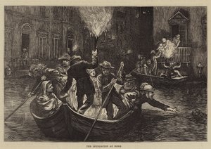 Oversvømmelsen ved Roma av Hubert von Herkomer