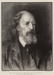The Late Alfred Lord Tennyson, DCL, poetprisvinner av Hubert von Herkomer