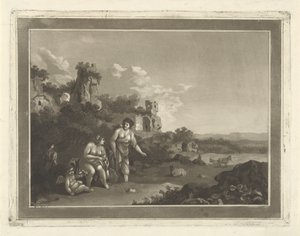 Landskap med nymfer