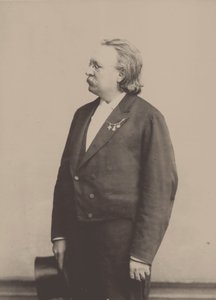 Portrett av organisten og komponisten Edmund Kretschmer 1830-1908. av Höffert