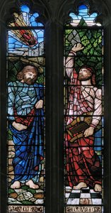 Langport, All Saints, Belham & Co, Hugh Arthur Kennedy, Job &David, 1879 av Hugh Arthur Kennedy