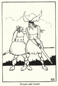 Crosser og crosser (litho) av Hugh Chesterman