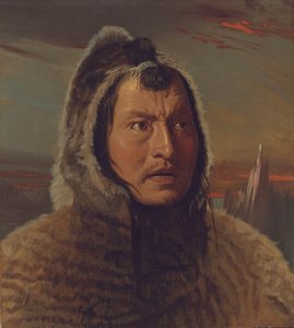 Portrett av en eskimo