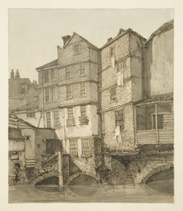 The Frome, ser oppstrøms mot Christmas Bridge, 1823 av Hugh ONeill