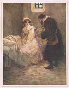 Hester satte seg på sengen av Hugh Thomson