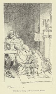 Illustrasjon for Amos Barton av George Eliot av Hugh Thomson