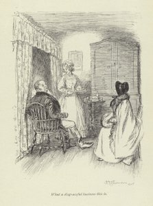 Illustrasjon for Amos Barton av George Eliot av Hugh Thomson