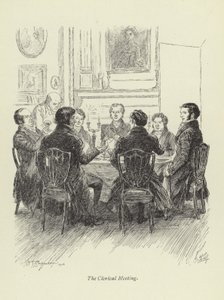 Illustrasjon for Amos Barton av George Eliot av Hugh Thomson