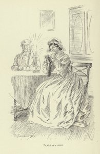 Illustrasjon for Amos Barton av George Eliot av Hugh Thomson