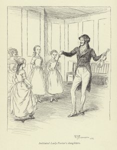 Illustrasjon for Amos Barton av George Eliot av Hugh Thomson