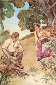 Illustrasjon for J M Barrie The Admirable Crichton av Hugh Thomson