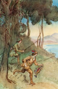 Illustrasjon for J M Barrie The Admirable Crichton av Hugh Thomson