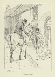 Illustrasjon for Janets Repentance av George Eliot av Hugh Thomson