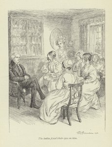 Illustrasjon for Janets Repentance av George Eliot av Hugh Thomson