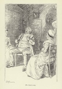 Illustrasjon for Mr Gilfils Love Story av George Eliot av Hugh Thomson