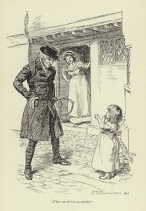 Illustrasjon for Mr Gilfils Love Story av George Eliot av Hugh Thomson