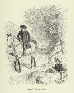 Illustrasjon for Mr Gilfils Love Story av George Eliot av Hugh Thomson