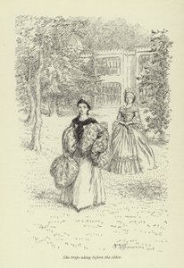 Illustrasjon for Mr Gilfils Love Story av George Eliot av Hugh Thomson