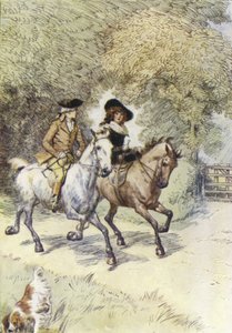 Illustrasjon for Mr Gilfils Love Story av George Eliot av Hugh Thomson