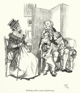 Illustrasjon for Persuasion av Jane Austen (litho) av Hugh Thomson