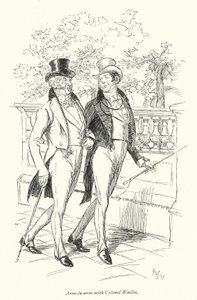 Illustrasjon for Persuasion av Jane Austen (litho) av Hugh Thomson