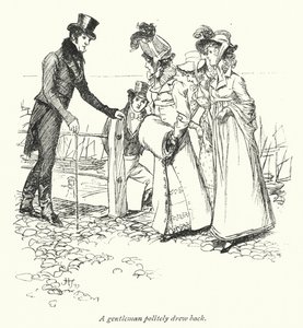 Illustrasjon for Persuasion av Jane Austen (litho) av Hugh Thomson